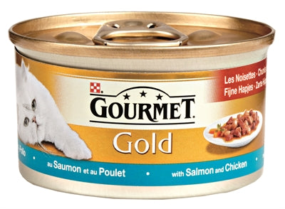 Gourmet Gold Fein Gehackter Lachs/Huhn 24X85 GR