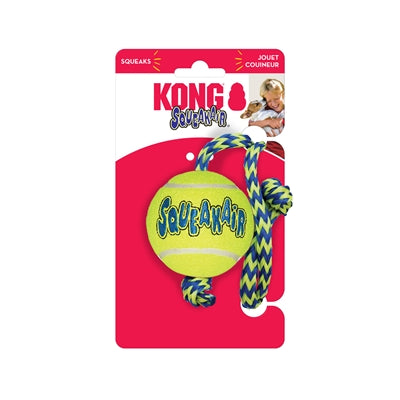 Kong Quietschair Ball Mit Seil Gelb / Blau 52X6.5X6.5 CM